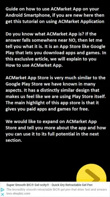 AC Market Guide android App screenshot 0